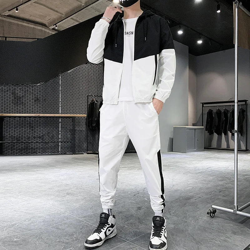 Prowow Men's casual set 2020 autumn men's jacket set sporty youth trend handsome fashion trendy men's clothing