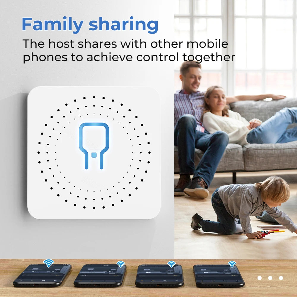 Smart Home Tuya Wifi Smart Switch with Energy Monitor 16A Mini Breaker Automation Module DIY 2Way Control Work with Alexa Google