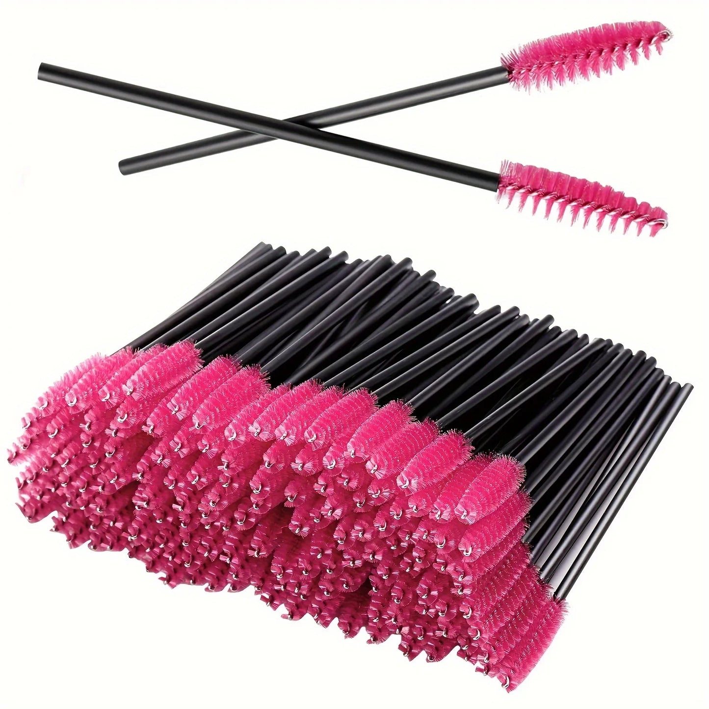 50pcs Disposable Eyelash Brushes Eyelashes Extension Tools Eyebrow Brush Mascara Wands Applicator Spoolers Makeup Tools