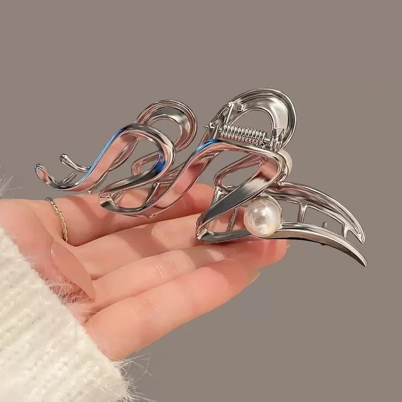 Fashion Geometric Metal Hair Claw Clips for Women Vintage Hair Clamps Crab Headband Hairpin Girls Hair Accessories Headwear
