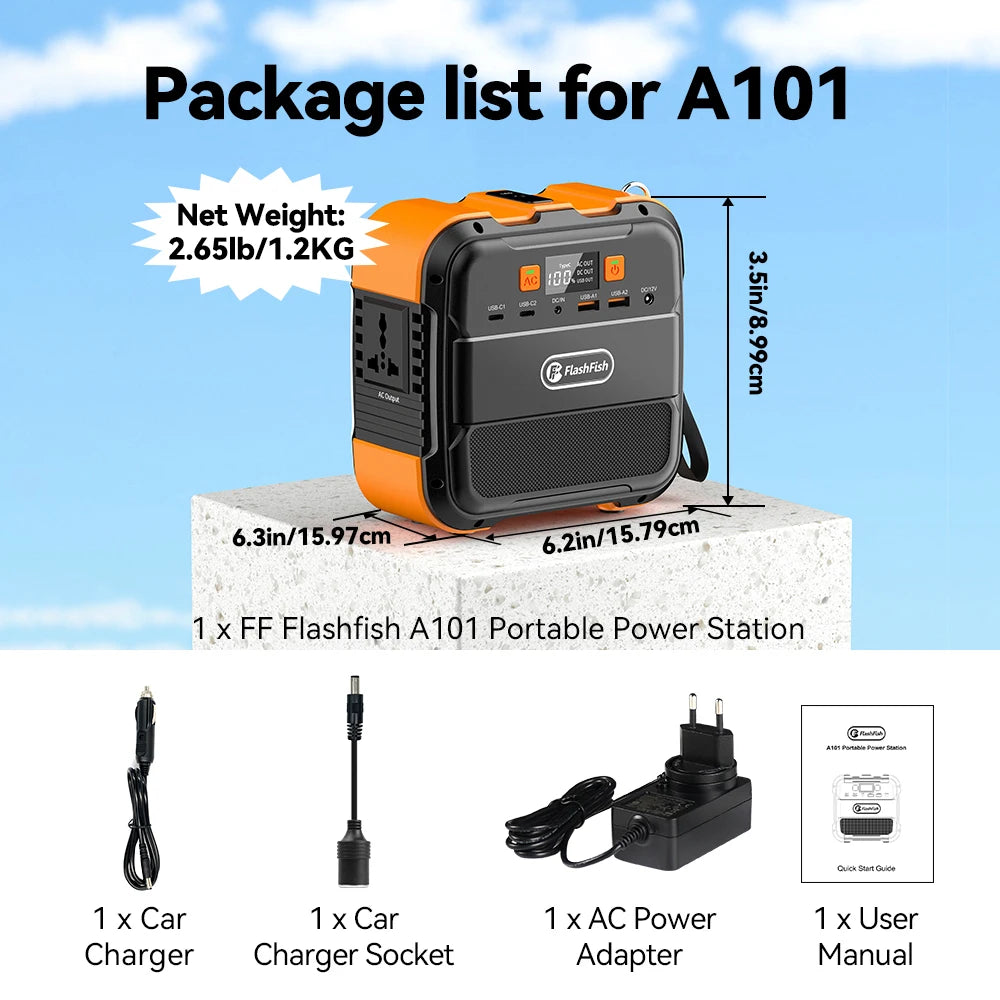 Power Station Portable Solar Generator AC 220V 120W Output 98Wh Emergency Lighting Backup Powerbank For Home Camping Power Suppl