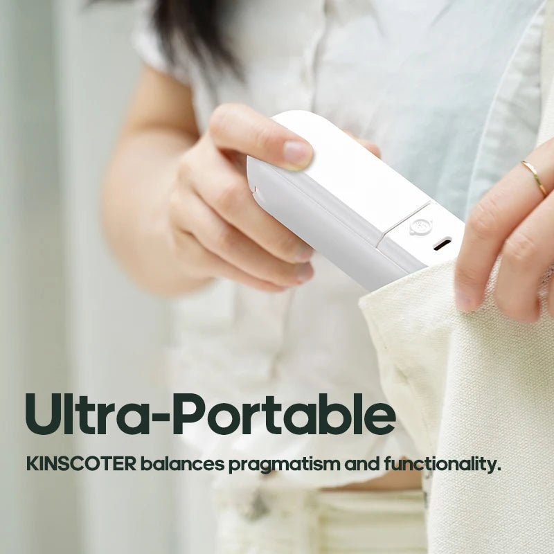 Portable Fan Mini Handheld Fan USB 1200mAh Recharge Hand Held Small Pocket Fan with Flashlight Feature