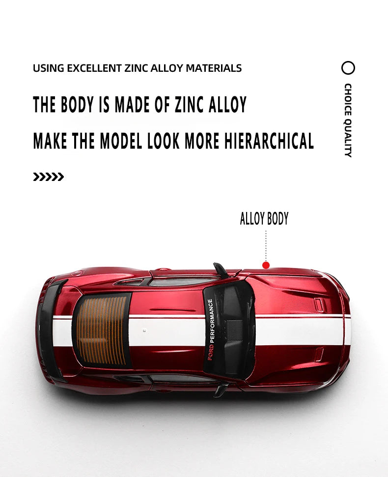 CCA MSZ 1:42 2018 Ford Mustang GT Alloy Toy Car Model Racing Alloy assembly series sports cars Fitting styles