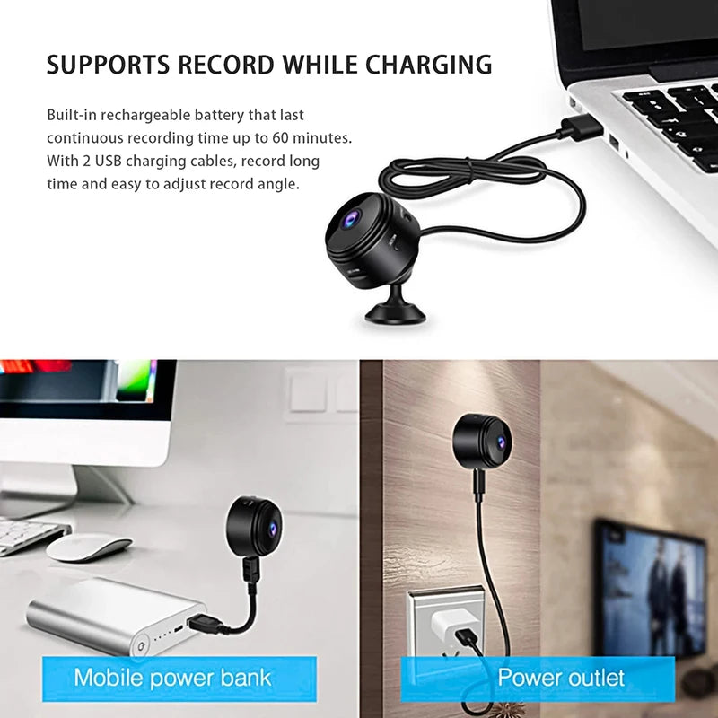 A9 WiFi Mini Camera Wireless WiFi Video Recorder Security Protection Camera Smart Home Monitoring Camera For Infants And Pets 