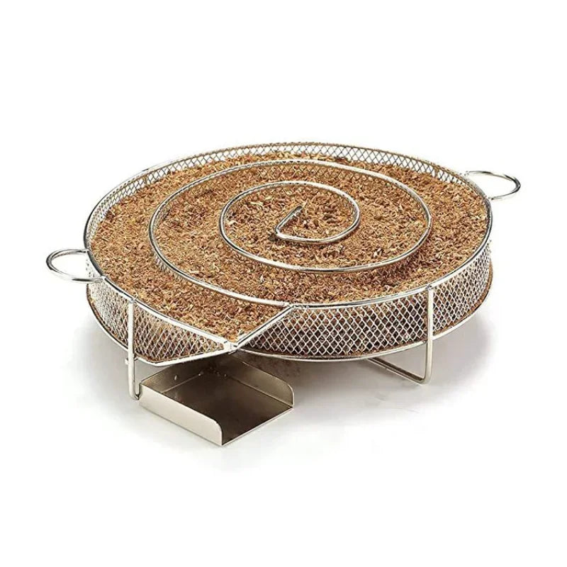1Pc Smoke Generator Barbecue Smoke Rack Cold Stainless Steel Grill Net Outdoor Smoking BBQ Tool Accessories