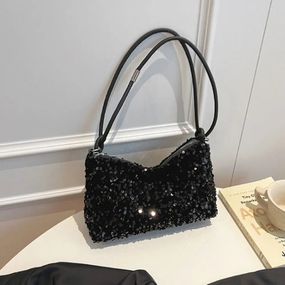 Solid Color Sequins Crossbody Bags Fashion INS Sequins Shoulder Bags Phone Purse Handbag Evening Clutch Bag Girl DIY