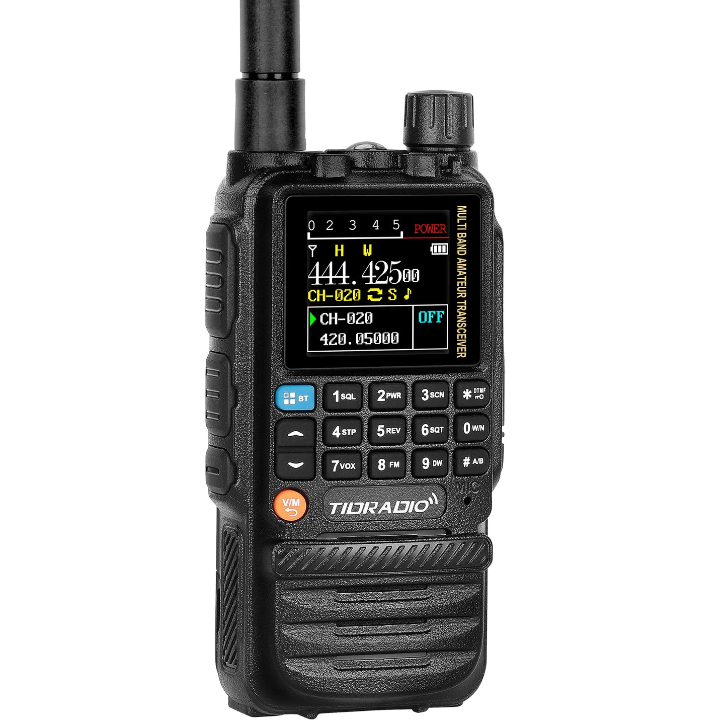TIDRADIO H3 Walkie Talkie Phone APP Wireless Programming Dual PTT Air Band Long Range Radio USB Type-C Cable Programming &Charge