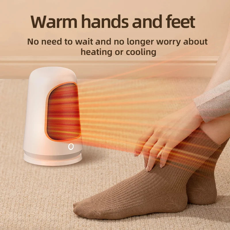 1200W Portable Desktop Electric Heaters Heater for Home Foot Warmer Heater Energy Saving Bedroom Heating for Office Home
