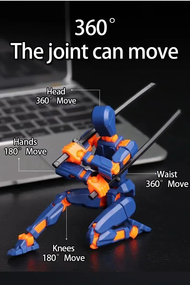 Multi-Jointed Movable Shapeshift Robot 2.0 3D Printed Mannequin Dummy 13 Action Figures Toys Kids Adults Parent-children Games