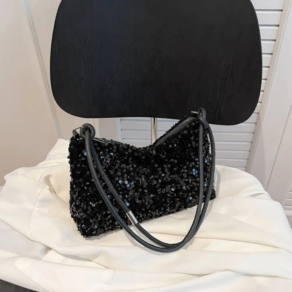 Solid Color Sequins Crossbody Bags Fashion INS Sequins Shoulder Bags Phone Purse Handbag Evening Clutch Bag Girl DIY