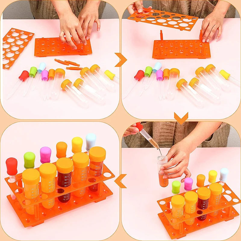 Children Learning Resources Junior Science Giant Test Tube Set Early learning Education Fine Motor Skills Toys Role-playing Toy