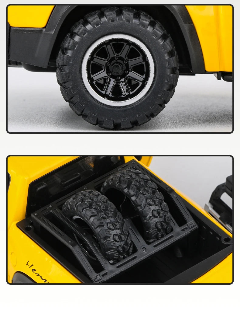 1:32 Dodge RAM 1000 TRX Mammoth Picku Alloy Car Model Sound and Light Pull Back Children's Toy Collectibles Birthday gift