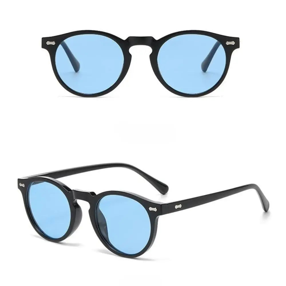 Retro Round Polarized Sunglasses Men Women Fashion Vintage Driving Glasses Outdoor Travel UV400 Shades Goggles Cycling Glasses