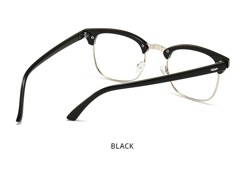 Classic Half Frame Photochromic Sunglasses Men Women Retro Rivet Chameleon Sun Glasses Male Fashion Change Color Driving Shades