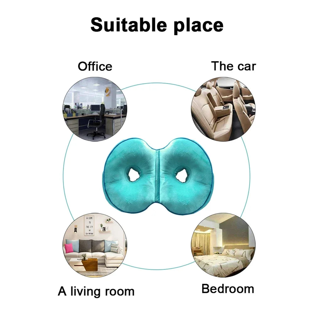 Multifunctional Seat Cushion Dual Comfort Memory Foam of Hip Lift Sitting Cushion Beautiful Butt Seat Cushion for Home Pressure