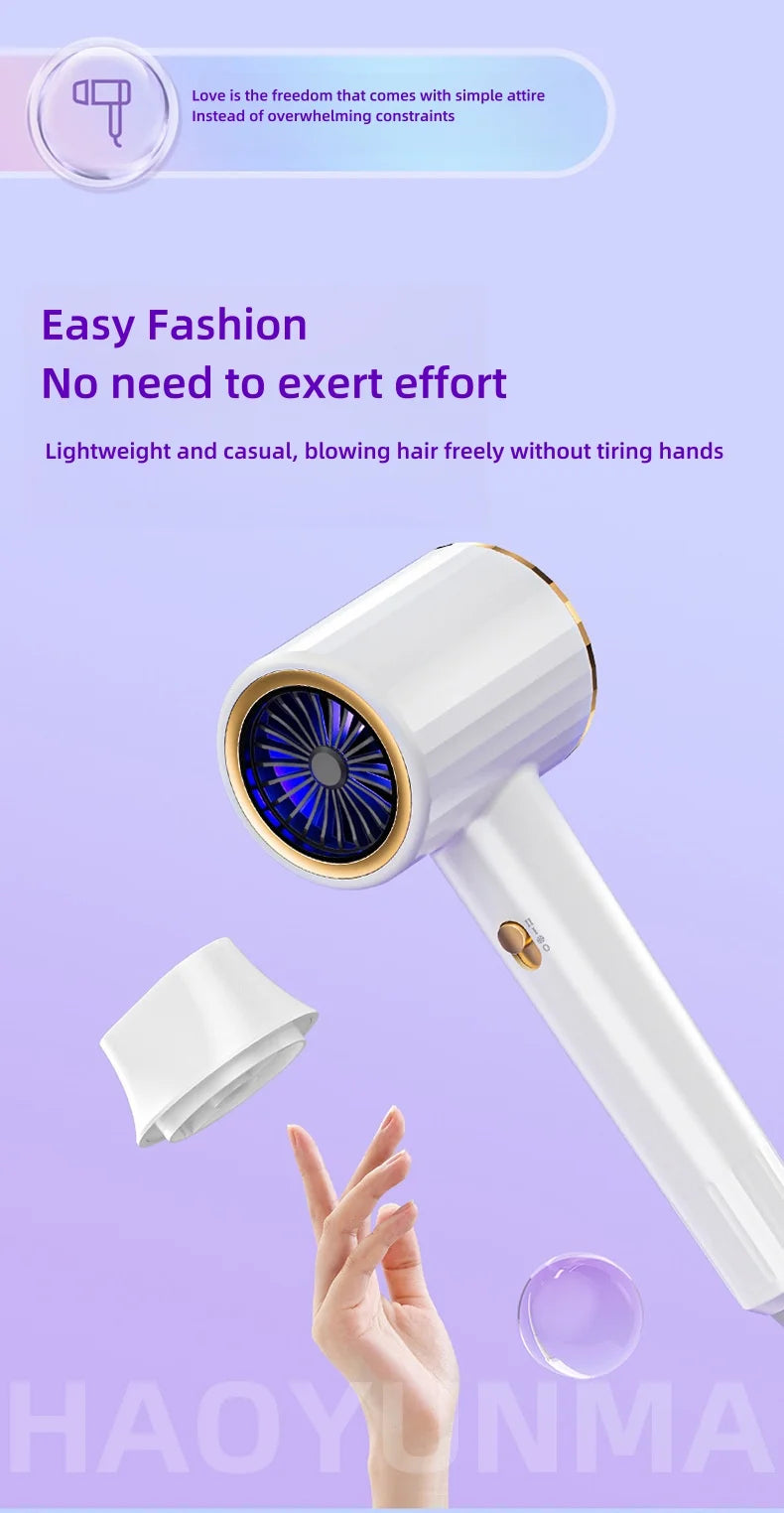 High Speed Electric Turbine Airflow Low-Noise Constant Temperature Fast Drying Hair Dryer EU/US/UK/AU Plug for Home Salons