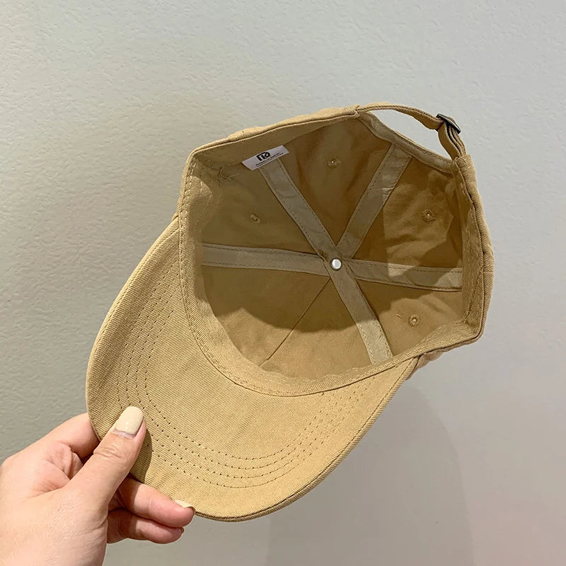 Korean Letters Embroidery Baseball Cap for Kids Boys Girls Summer Adjustable Hip Hop Sun Hat Children Snapback Caps Gorras кепка