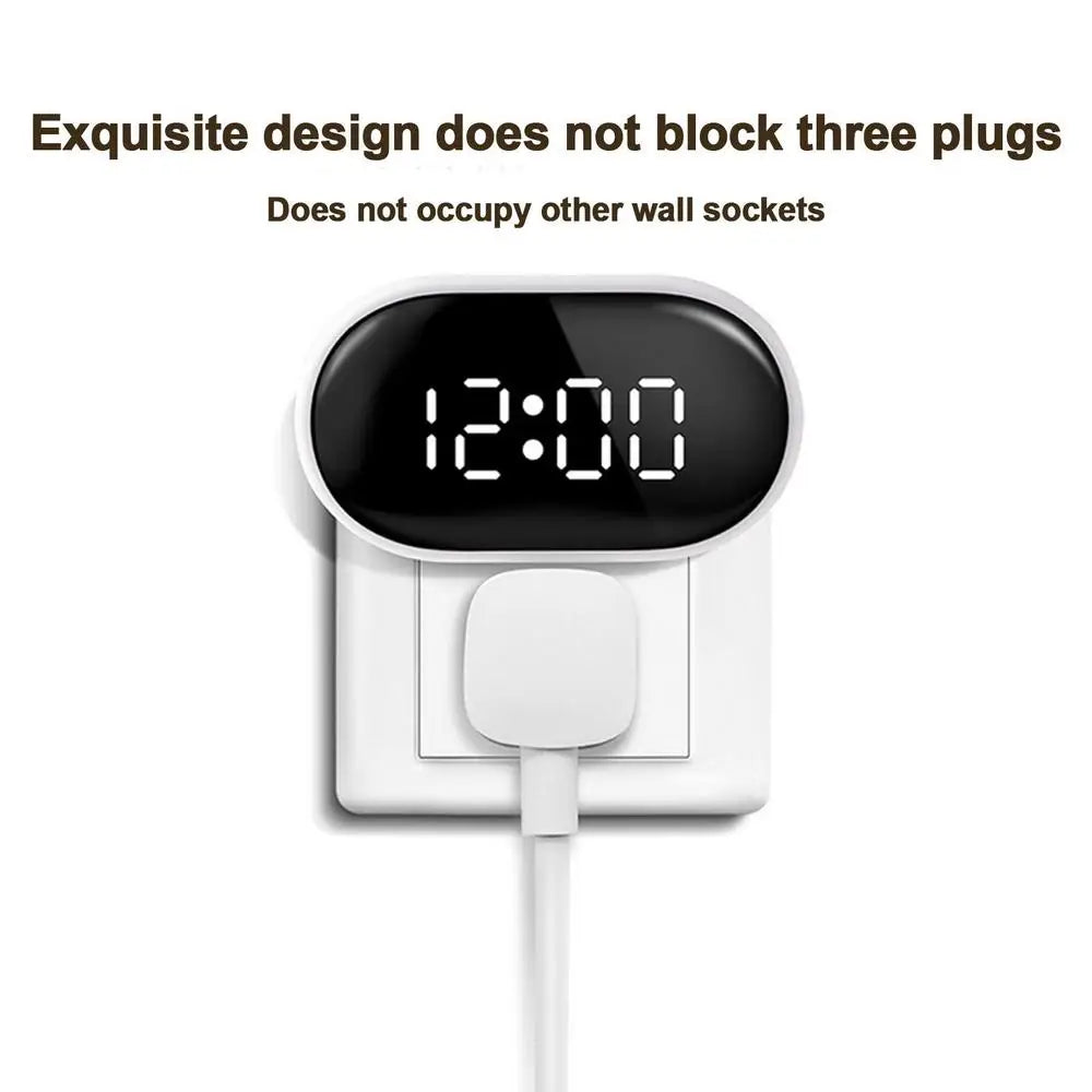 Alarm Clock With LED Light Wall Plug Design Watch Manual Remote Control Digital Electronic Clocks Smart Night Light Clocks Gift