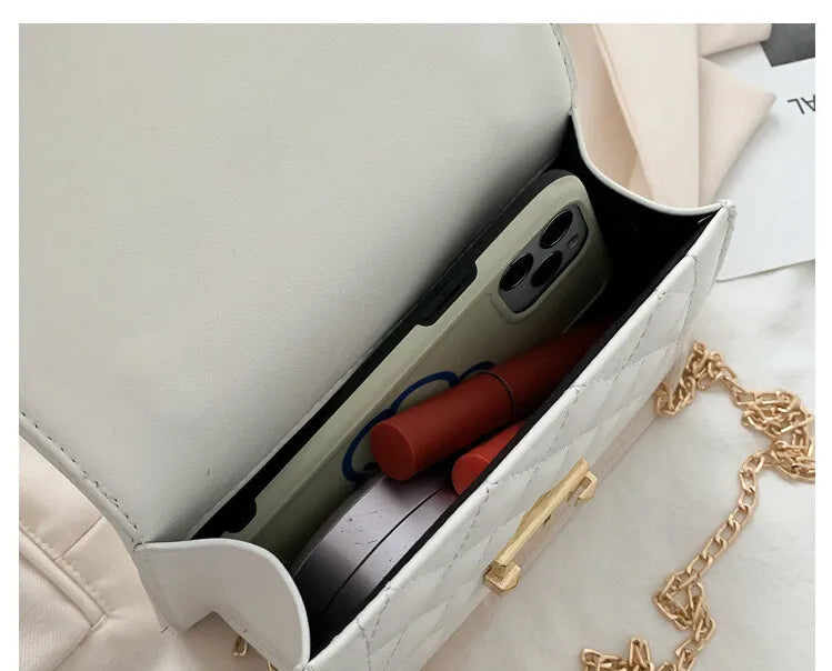 Light Mature Style Small Solid Sling Bag for Wome Crossbody Korean Fashion Shoulder Bags Purses and Handbags