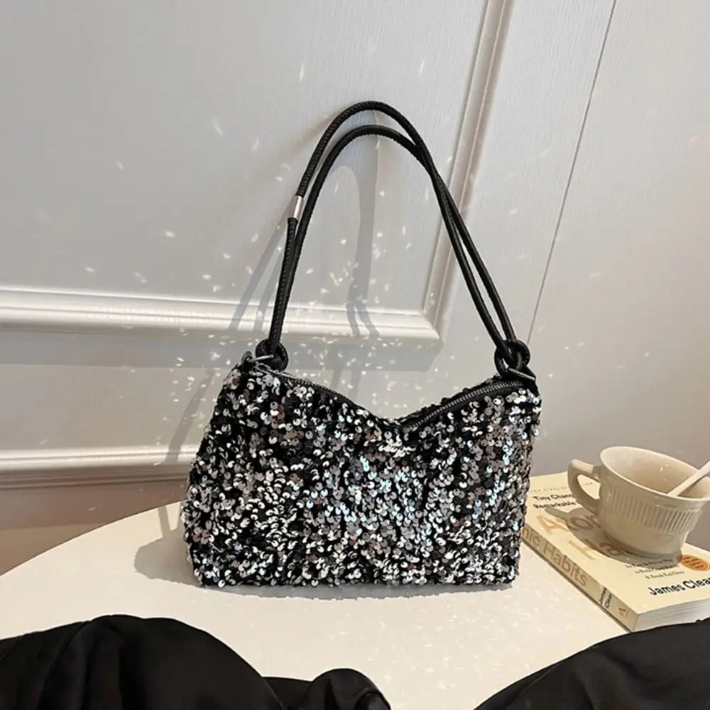 Solid Color Sequins Crossbody Bags Fashion INS Sequins Shoulder Bags Phone Purse Handbag Evening Clutch Bag Girl DIY