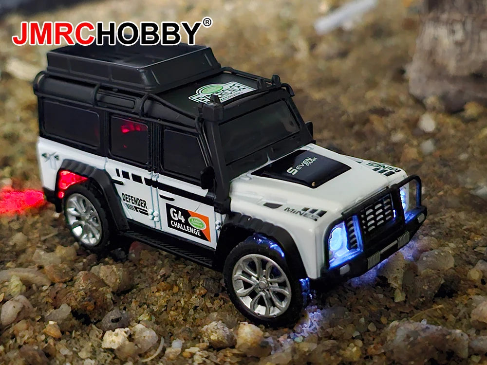 1:64 Metal Alloy Proportional Remote Control Vehicle Model 2.4GHz Mini Simulation RC Car With Trailer