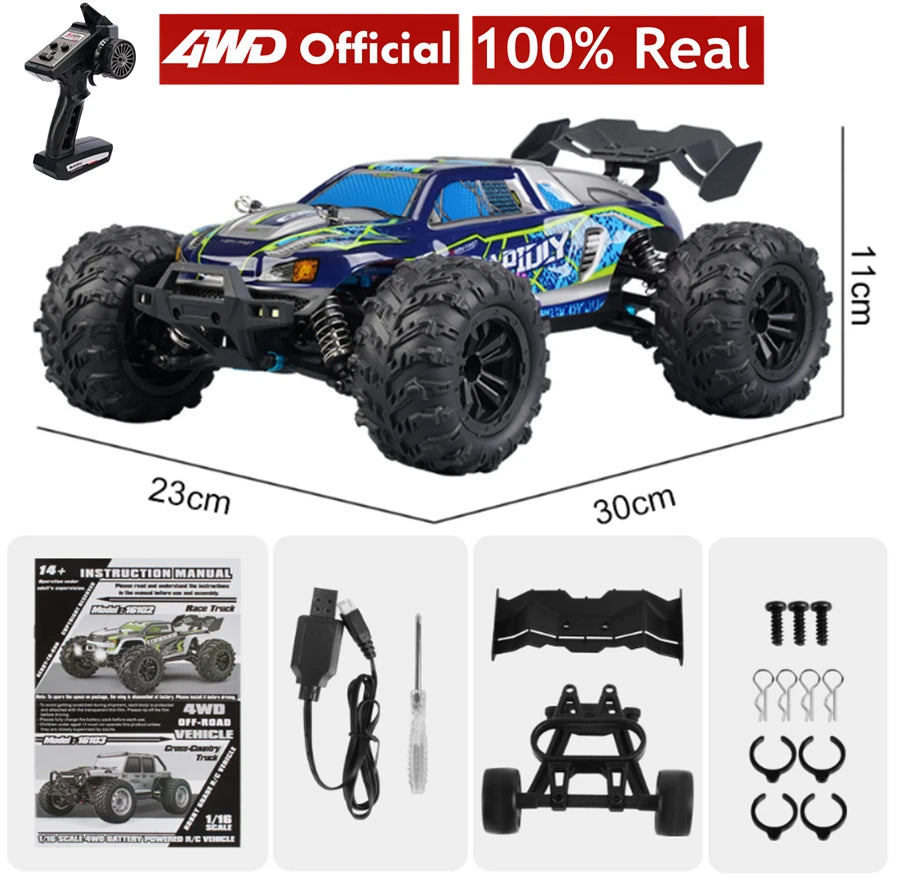 Super Brushless 80KM or 50KM/H 4WD RC Car With LED Remote Control Cars High Speed Drift Racing 4x4 Off Road Truck Kid Adult Toy