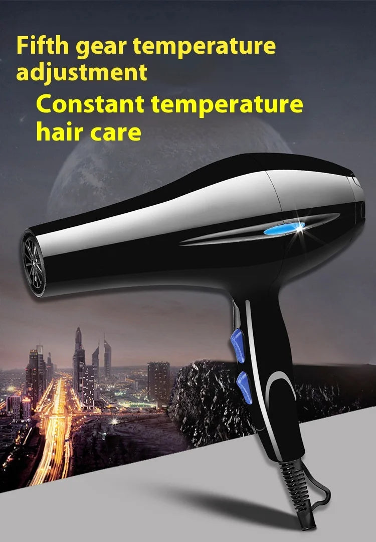 Hair Dryer 2200W Professional Powerful Hair Dryer Fast Heating Hot And Cold Adjustment Ionic Air Blow Dryer with Air Collecting