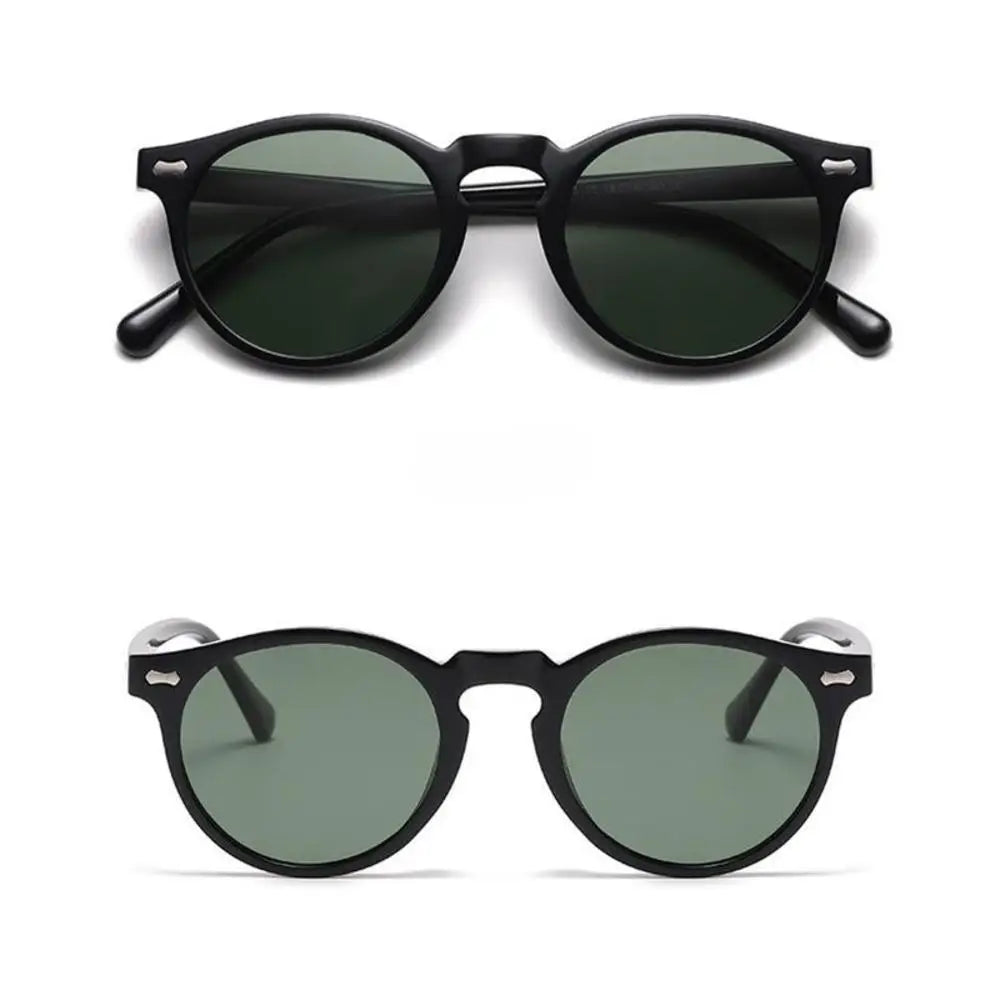 Retro Round Polarized Sunglasses Men Women Fashion Vintage Driving Glasses Outdoor Travel UV400 Shades Goggles Cycling Glasses