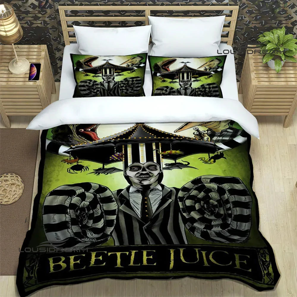 Horror movie B-Beetlejuice Bedding Sets exquisite supplies set duvet cover bed comforter set bedding set luxury birthday gift
