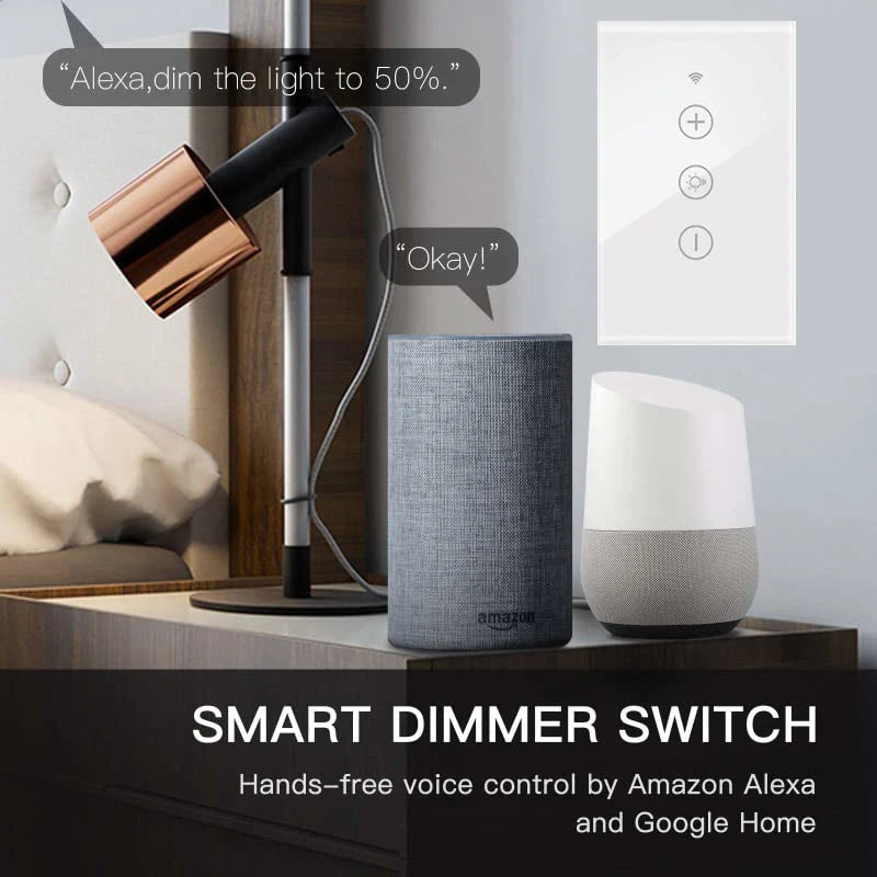 Tuya US Smart Life LED Dimmer Switch Wifi Remote Home Lights Dimming Touch Switches Voice Control Alexa Google Home Smart Home