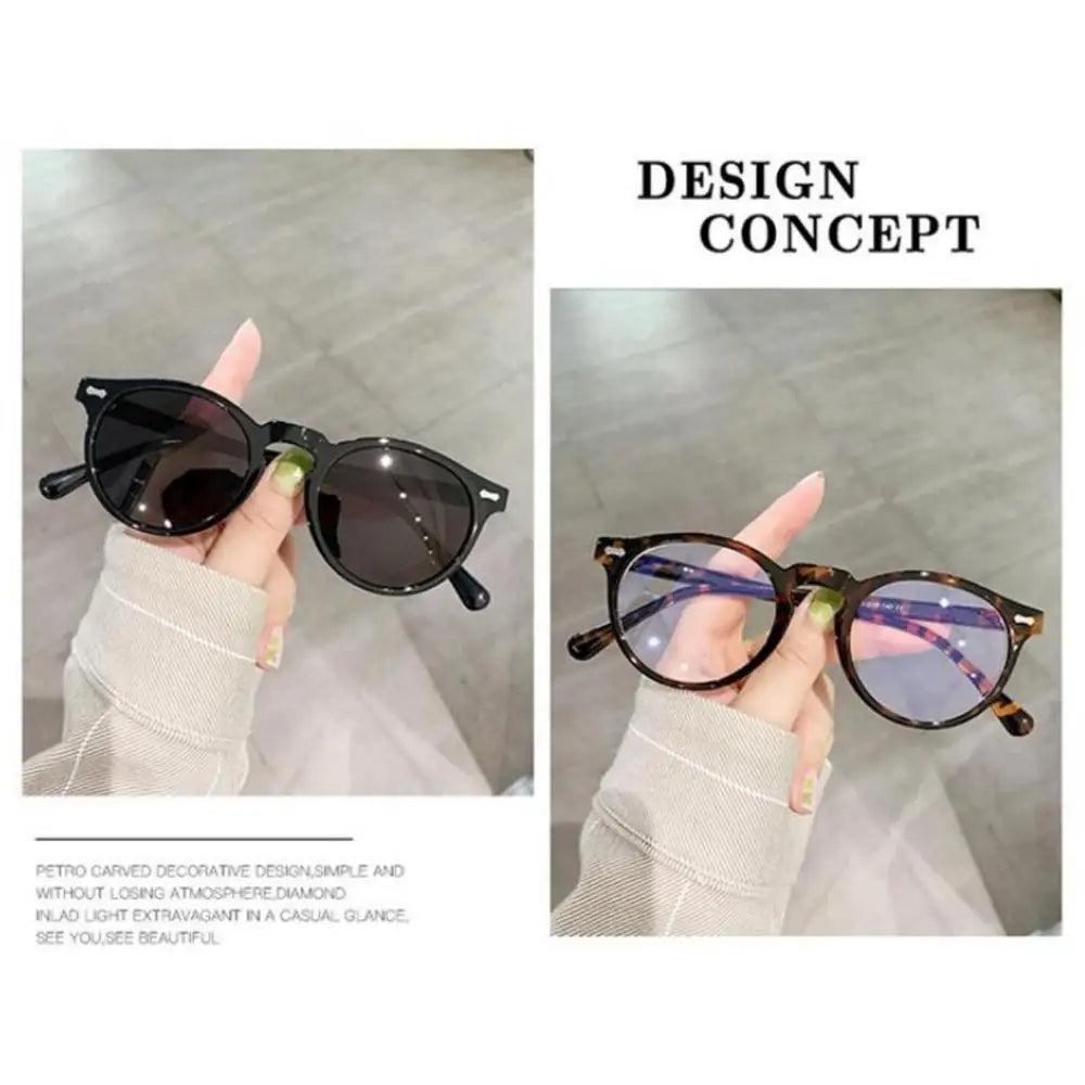 Retro Round Polarized Sunglasses Men Women Fashion Vintage Driving Glasses Outdoor Travel UV400 Shades Goggles Cycling Glasses