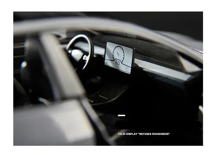 1:24 Tesla Model 3 Model Y Alloy Car Model Diecast Metal Toy Vehicles Car Model Simulation Sound and Light Collection Kids Gifts
