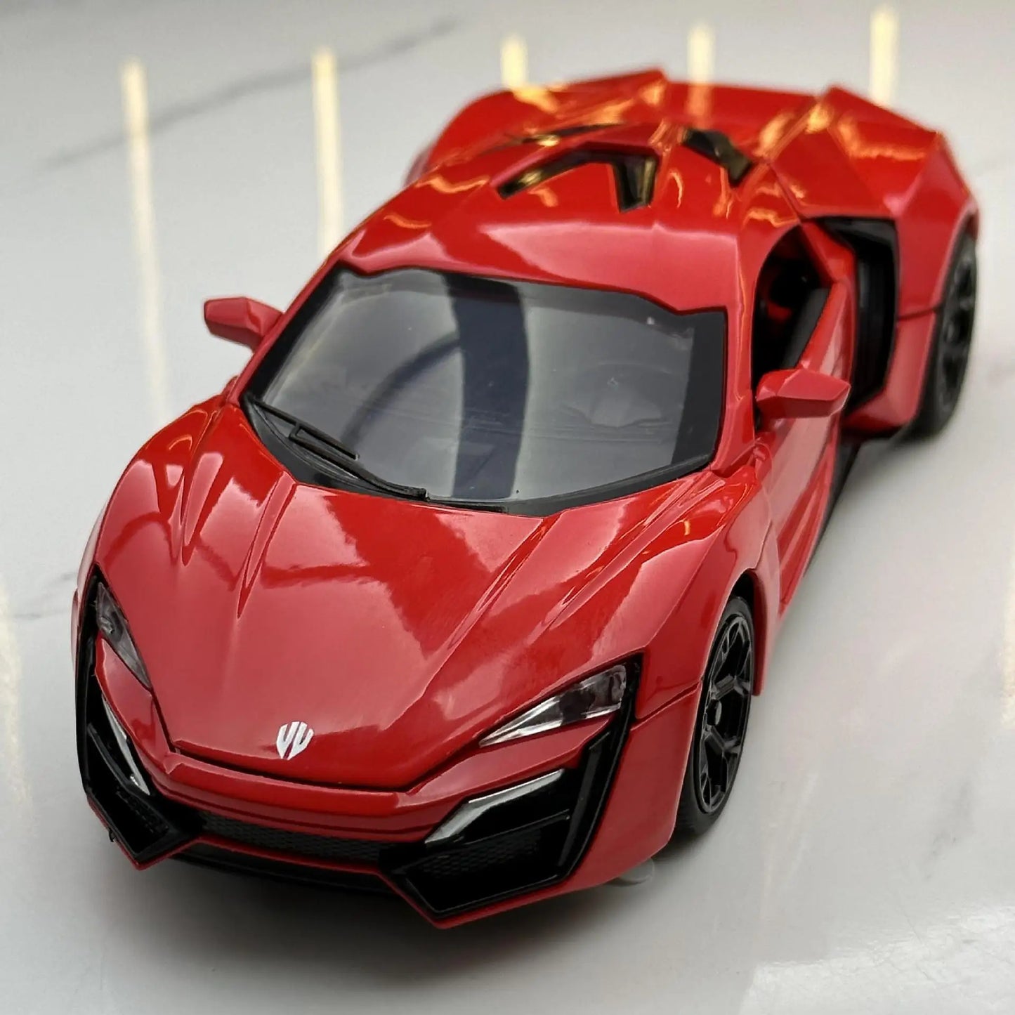 1: 32 Lykan sport Fast and Furious 7 Alloy Car Model Diecasts Toy With Sound and Light Vehicles Decoration Toys For Kids Gift