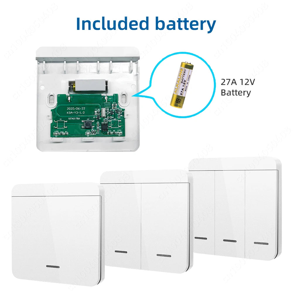 Tuya Smart Home WIFI Mini Smart Switch Rf 433Mhz Wireless Wall Switch 86 Panel Receiver Interruptor Voice Control Alexa Google
