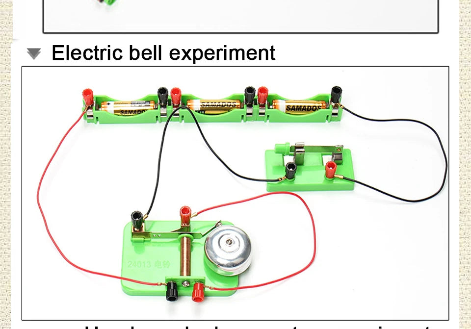 Physics Labs Basic Electricity Discovery Circuit Magnetism Experiment Kits Science Education Toy for Junior Senior High School