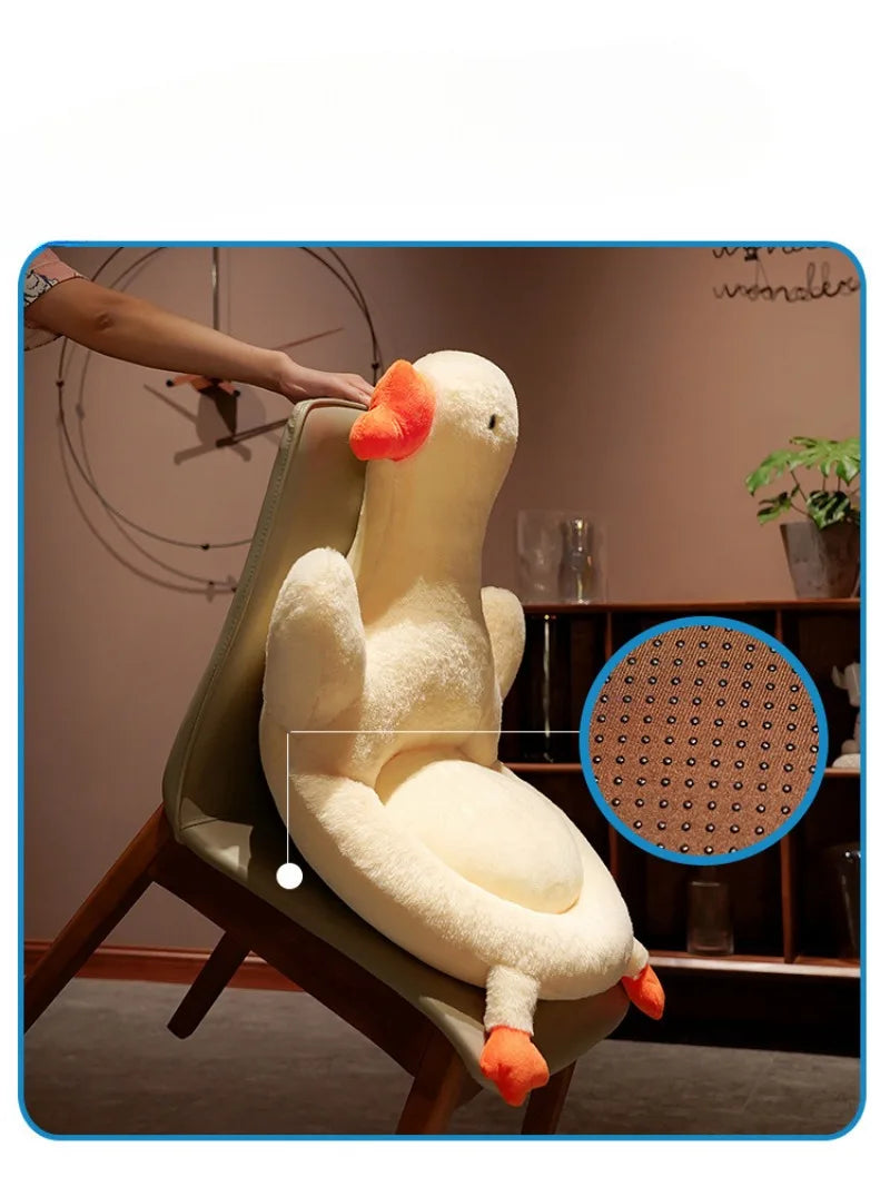2024 New Big White Goose PuTuan Cushion Office Cute Student Thickened Pillow Dormitory Tatami Chair Cushion Futon Cushions Cojin
