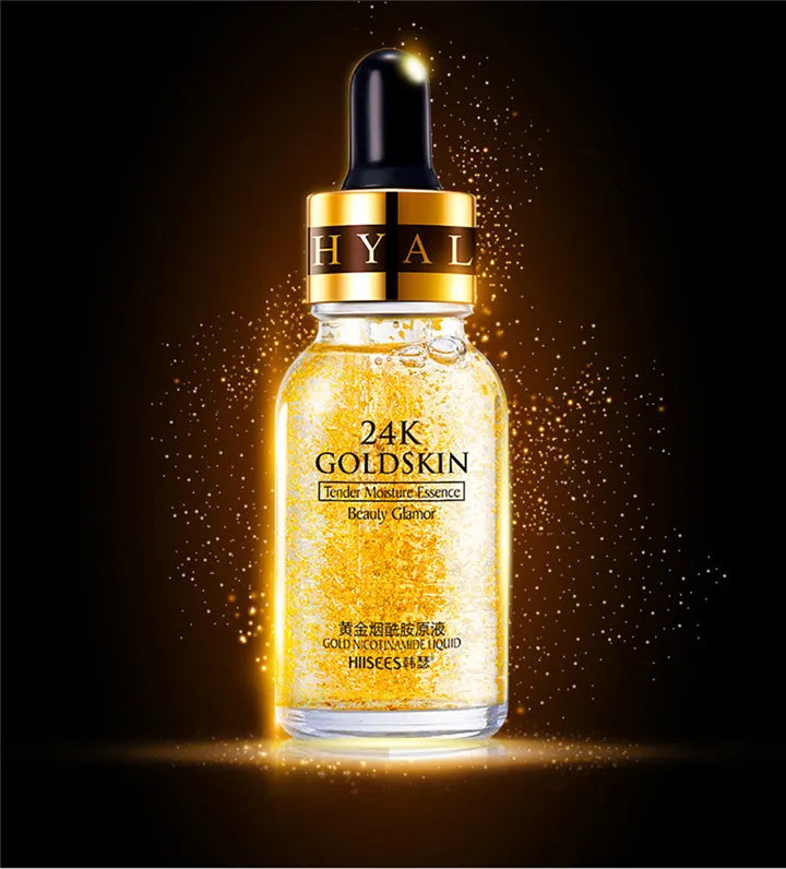 24k Gold Face Serum Brightening Skin Care Products Hyaluronic Acid Niacinamide Facial Nourish Smooth Care Beauty Health