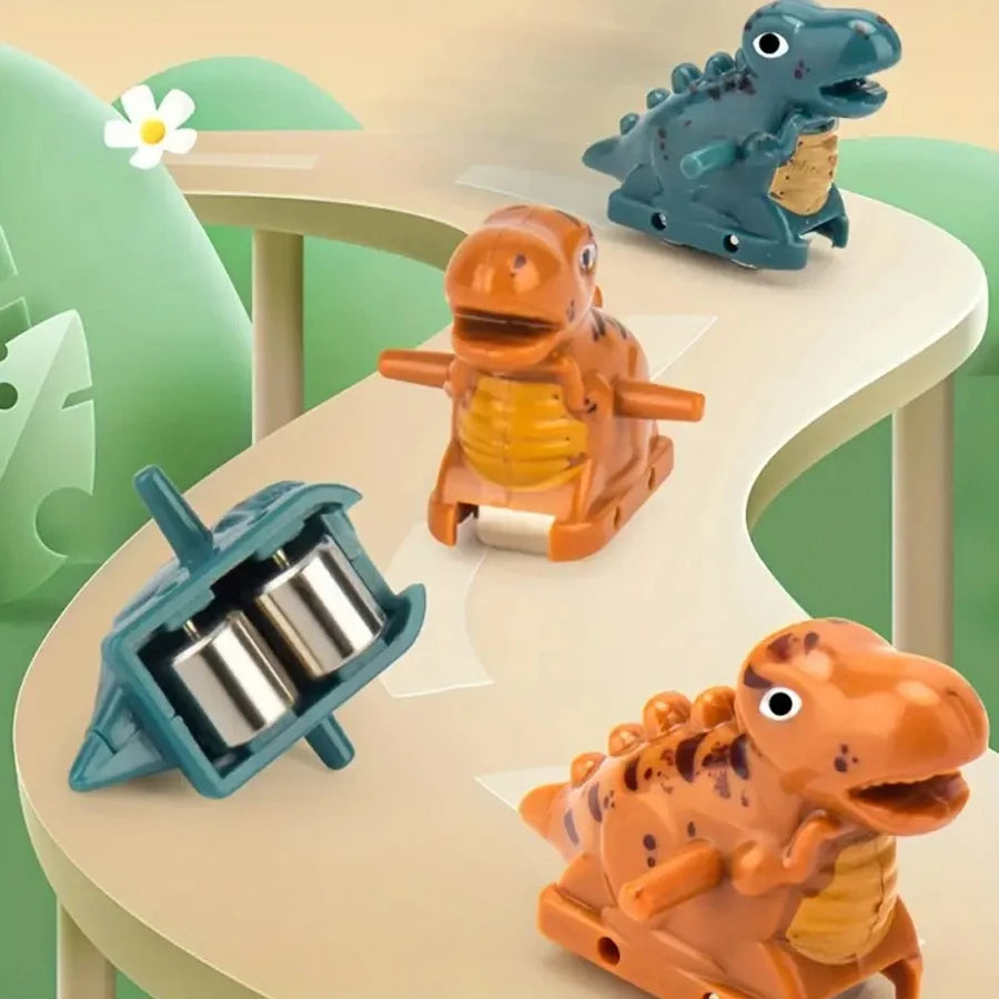 Dinosaur climbing slide music toy with 3 dinosaurs, puzzle fun electric slide toy car, Halloween boy and girl Christmas gift