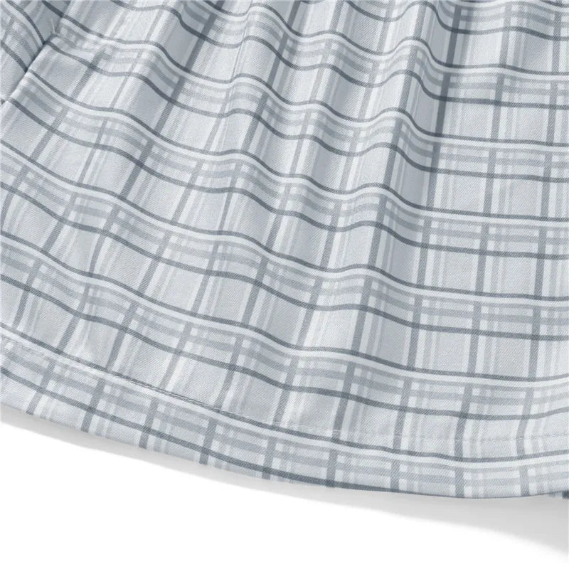 Women Vintage Summer Plaid Shorts y2k Fairy Clothes Sweet Girls Elastic Waist Slim Fit Bloomers Pants Loungewear Kawaii Shorts