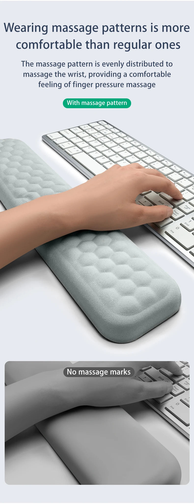 Keyboard mouse wrist rest ergonomic office typing protect relax wrist memory foam mouse pad computer notebook mouse pad