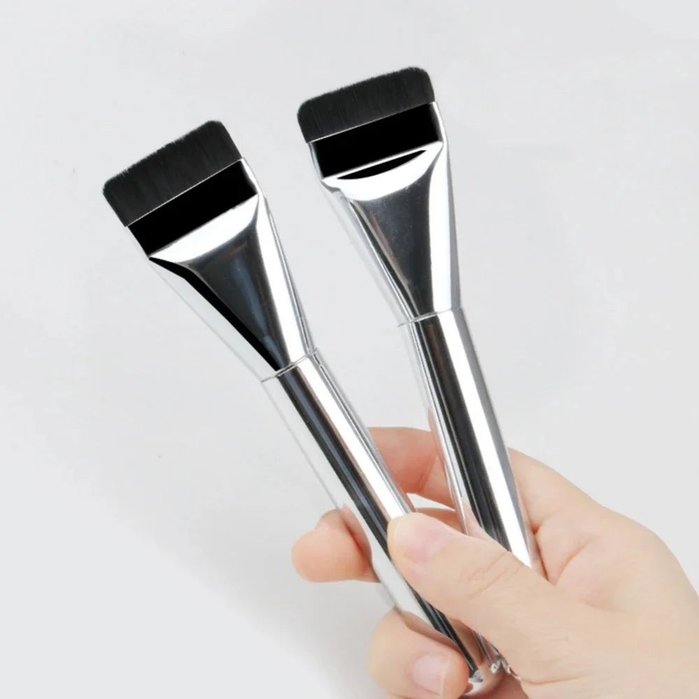 Stainless Steel Makeup Spatula Mixing Stick Foundation Brush Set Eyeshadow Cream Pigment Mixing Tool Face Contour Brush Tool