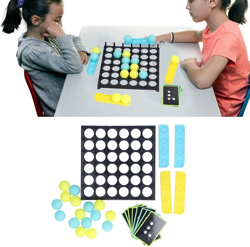 Kids Ball Bouncing Game Parent-child Interaction Board Game Jumping Connect Ball Toddler Toss Ball Game Fun Party Game