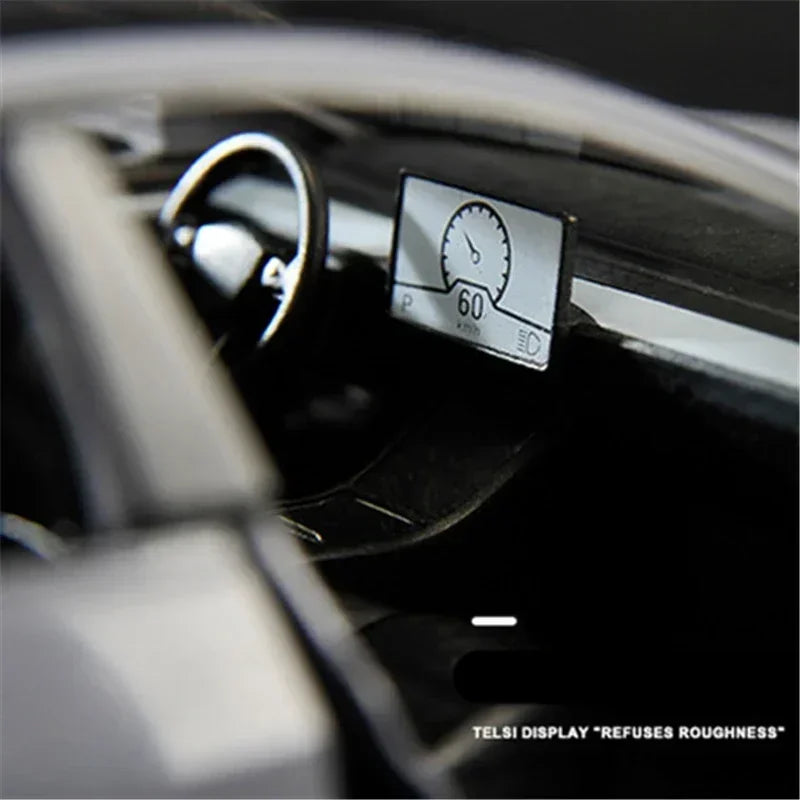 1:24 Tesla Model 3 Model Y Alloy Car Model Diecast Metal Toy Vehicles Car Model Simulation Sound and Light Collection Kids Gifts