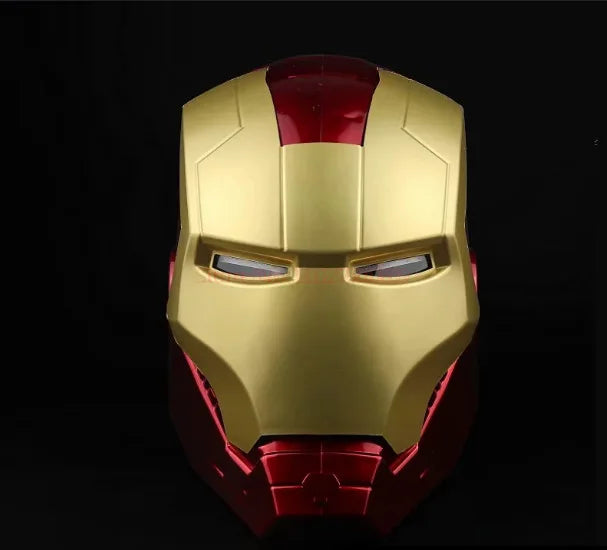 In Stock New Marvel Avengers Iron Man Helmet Cosplay 1:1 Light Led Ironman Mask Pvc Action Figure Toys Child Adult Gift