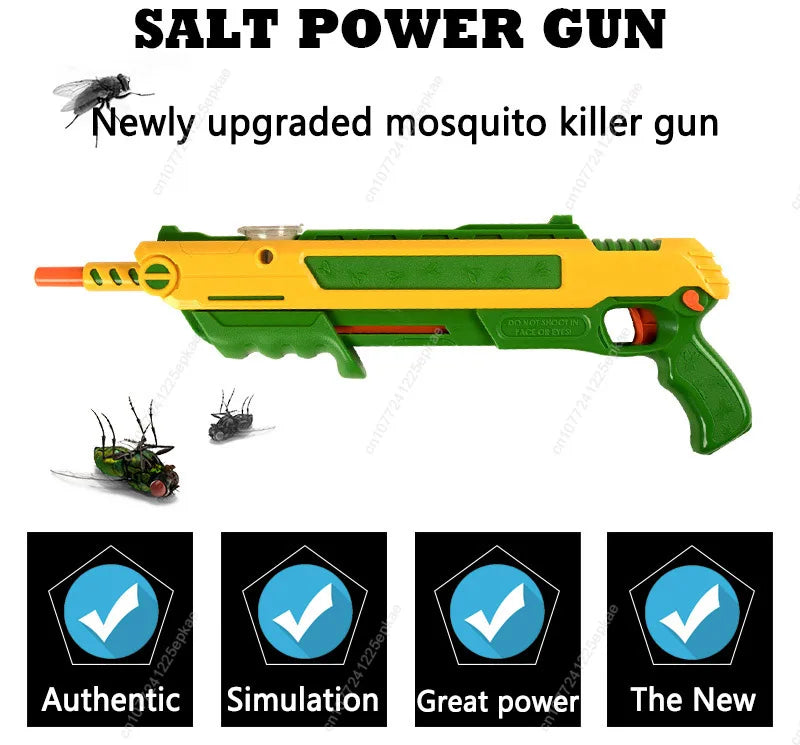 A BUG SALT Reverse Grey 3.0 Bug A Salt GunChild Toy Adult Toy Soft Bullet Eliminate Mosquitoes And Flie