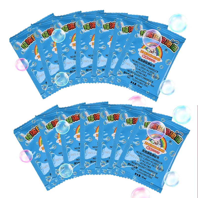 10 Pcs Bubbles Liquid New 100ml Concentrate Soap Water Bubble Gun Accessories Soap Bubble Liquid Bubble Refills Set