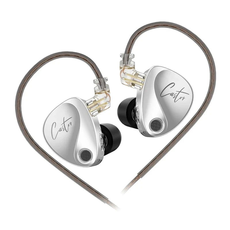 KZ Castor Wired Harman Improved Bass HiFi Earphone 2 Dynamic Tunable Balance Monitor Headphone IEM Earphones Music Sport Earbuds