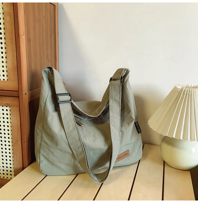 Japanese Women Men Shoulder Crossbody Bag Large Canvas Messenger Bags for Student 2024 Brand Book Bags Female Handbag Satchels