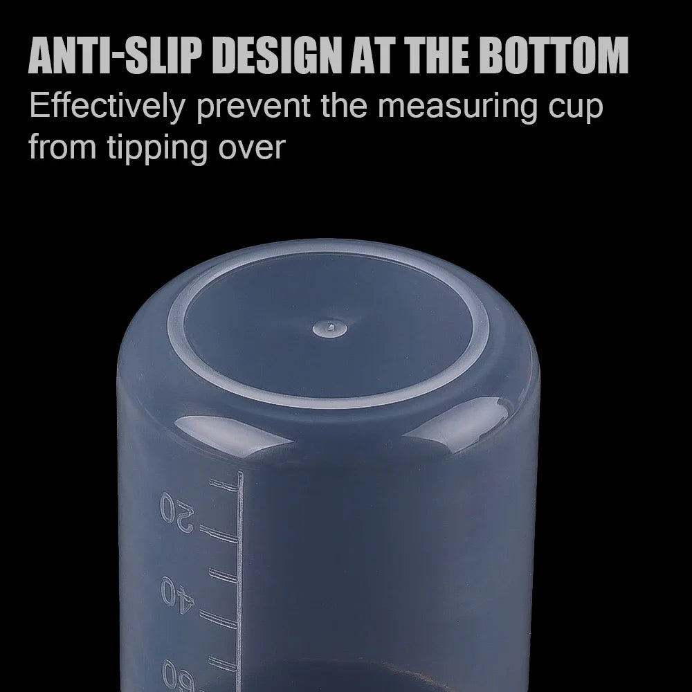 100/50ML Triangular Measuring Cup with Scale Transparent Plastic Graduated Cylinder Pour Spout Liquid Container Kitchen Bar Tool