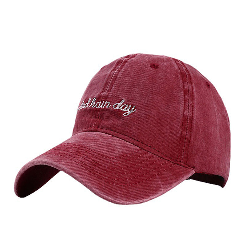 2024 New Bad Hair Day Washed Black Baseball Cap female male Snapback Hat Man Vintage Dad Hats for Men Women Gorras Hombre